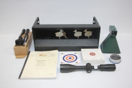 A HAWKE VARMINT 4- 16 X 44 SF SCOPE - NO MOUNTS, BIPOD,