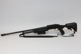 MOSSBERG NEW HAVEN 600AT 12 BORE PUMP ACTION SHOTGUN MULTI CHOKE, TOTAL 1 CHOKE, ADJUSTABLE STOCK,
