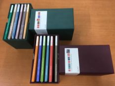 SILVER: ROYAL MAIL SILVER STAMP INGOT KINGS COLLECTIONS IN BOXES AS ISSUED,