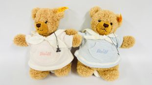 TWO STEIFF MUSICAL SLEEP WELL BEARS 237027 & 237126.
