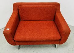 CONTENT BY CONRAN RED ASPEN ARMCHAIR.