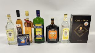 A 1 LITRE BOTTLE OF STROCH 80 AUSTRIAN SPIRIT, 2 BOTTLES OF STROTHMANN SPIRIT,