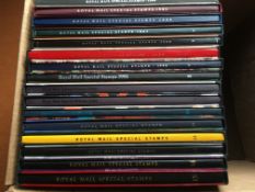 STAMPS: GB YEAR BOOKS 1984-1998 INCLUSIVE INCLUDING 2 X 1992. (16).