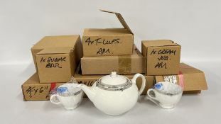 A QUANTITY OF WEDGWOOD BONE CHINA AMHERST TEA SERVICE, SOME RETAINING ORIGINAL BOXES,