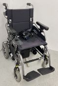KARMA KP-25.2 6KPH POWER ASSISTED WHEELCHAIR WITH FRONT AND REAR CONTROLS - SOLD AS SEEN.
