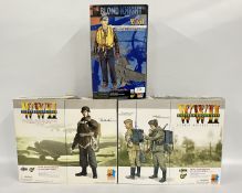 THREE WW2 DRAGON COLLECTORS BOX SET ACTION FIGURES TO INCLUDE EASTERN FRONT 1943 GERMAN SIGNALS