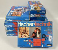 A GROUP OF VINTAGE FISCHER TECHNIK KITS IN ORIGINAL BOXES, NOT GUARANTEED COMPLETE.