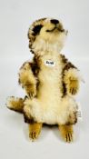 STEIFF COCKIE MOHAIR TEDDY BEAR 045257, BEARING ORIGINAL LABELS.