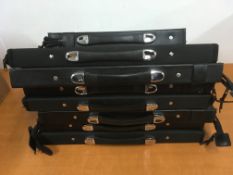 DALER & ROWNEY A4 AND A3 (7) ZIP PORTFOLIO CASES, VGC TO AS NEW.