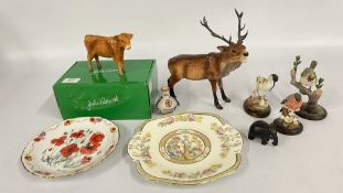 JOHN BESWICK 'HIGHLAND CALF' STUDY IN ORIGINAL BOX,