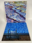 TWO MODERN ABSTRACT ART WORKS,