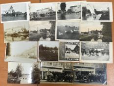 POSTCARDS: A SMALL COLLECTION OF FAKENHAM TO INCLUDE POST OFFICE RP (2), MILL RP, HEMPTON MILL ETC.