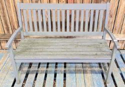 WOODEN GARDEN BENCH, LENGTH 120CM.