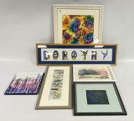 AN ORIGINAL FRAMED WATERCOLOUR AND INK STUDY 