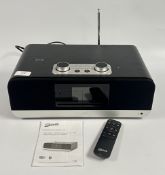 A ROBERTS BLUE TONE 300 DAB BLUE TOOTH CD USB WIRELESS CHARGING SOUND SYSTEM WITH REMOTE - SOLD AS