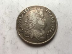 COINS: CROWN, 1672, A FEW KNOCKS.