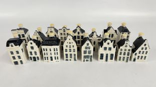 A COLLECTION 16 BOLS KLM MINIATURES.