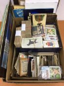 CIGARETTE CARDS: BOX OF LOOSE CIG / TRADE PLUS FOLDERS AND ALBUMS.