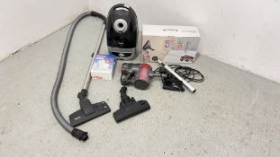 A MIELE S5210 300... 2200W VACUUM CLEANER + GOODMANS 2 IN 1 COMPACT VACUUM (BOXED) - SOLD AS SEEN.