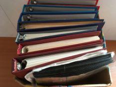 STAMPS: BOX WITH COLLECTIONS OF AUSTRALIA,