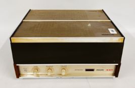 A VINTAGE PHILIPS 447 STEREO (COLLECTORS ITEM ONLY) - SOLD AS SEEN.