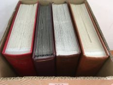 STAMPS: BOX WITH COMMONWEALTH IN FOUR LARGE STOCKBOOKS, NEW ZEALAND, BERMUDA, MALTA, ADEN,