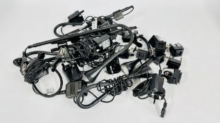 A GROUP OF ADJUSTABLE MODERN IKEA LIGHTS - SOLD AS SEEN.