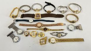 A GROUP OF 20 VINTAGE WATCHES TO INCLUDE PENDANT EXAMPLES, CYMA, SERVICES AVIA,