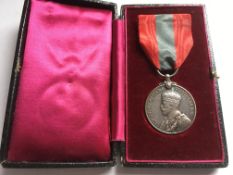 MEDALS: IMPERIAL SERVICE MEDAL, GEORGE 5th CROWNED BUST TYPE,