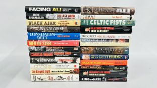 A COLLECTION OF HARDBACK BOOKS ABOUT BOXING (24).