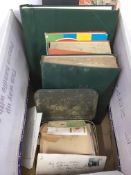 STAMPS: A COLLECTION IN FOUR ALBUMS AND LOOSE, GB FROM A POOR 1d BLACK ETC.