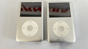 2 X IPOD CLASSIC 160GB IPODS - SOLD AS SEEN.