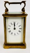 A CARRIAGE CLOCK ENGRAVED R & Co MADE IN PARIS.