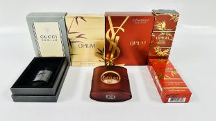 A 90ML BOTTLE OF YVES ST LAURENT OPIUM EAU DE PARFUM SEALED IN ORIGINAL BOX + A FURTHER 30ML