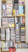 AN EXTENSIVE COLLECTION OF CD'S + DVD'S TO INCLUDE 'LAST OF THE SUMMER WINE', 'MRS BROWN'S BOYS',