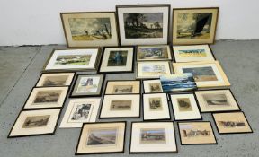 A COLLECTION OF ORIGINAL ARTWORKS + PRINTS TO INCLUDE 'ST.