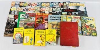 A BOX OF BOOKS TO INCLUDE 4 X LESLIE CHARTERIS EXAMPLES WITH ORIGINAL DUST COVERS,