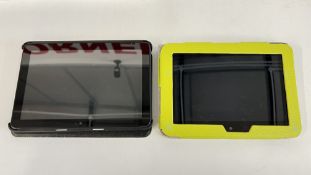 AMAZON FIRE HD 8 PLUS TABLET + AMAZON KINDLE FIRE WITH CASES - SOLD AS SEEN.