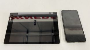 BLACKVIEW A80 SMARTPHONE + LENOVO YOGA YT3-850F TABLET - SOLD AS SEEN.