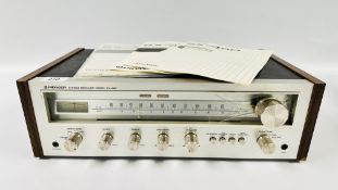PIONEER SX-450 STEREO RECEIVER WITH INSTRUCTIONS AND ORIGINAL BOX DISPLAY SCREEN A/F (NO POWER