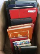 STAMPS: BOX WITH GB ALL REIGNS IN FOURTEEN VARIOUS VOLUMES.