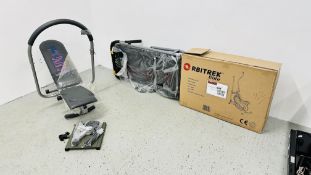 A GROUP OF FITNESS EQUIPMENT TO INCLUDE RBITREK ELITE EXERCISER, AB KING PRO EXERCISER,