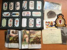POSTCARDS: WWI ERA BAMFORTH SONG CARDS, PLUS A FEW OTHERS INCLUDING SILK,