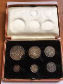 COINS: UK 1927 PROOF SET IN CASE WHICH HAS SOME DAMAGE TO REVERSE.