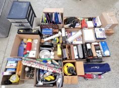 13 X BOXES OF ASSORTED HOUSEHOLD SUNDRIES TO INCLUDE MORPHY RICHARDS IRON,