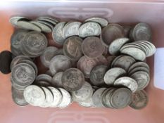COINS: PRE 1947 SILVER SHILLINGS (100), FACE £5.
