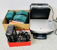 A FELLOWES DS-1200C HEAVY DUTY DOMESTIC PAPER SHREDDER + A HP PHOTOSMART 2610 ALL-IN-ONE PRINTER