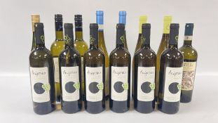 14 X VARIOUS BOTTLES OF WHITE WINE TO INCLUDE ITALIAN, GREEK AND PORTUGUESE (AS CLEARED).
