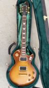 A GIBSON STANDARD LES PAUL MODEL ELECTRIC LEAD GUITAR, SUNBURST FINISH, SERIAL No.