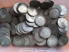 COINS: PRE 1947 SILVER SHILLINGS (97), FACE £4.85.